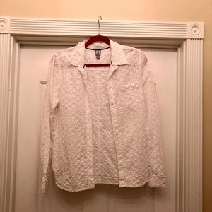 White Eyelet Blouse